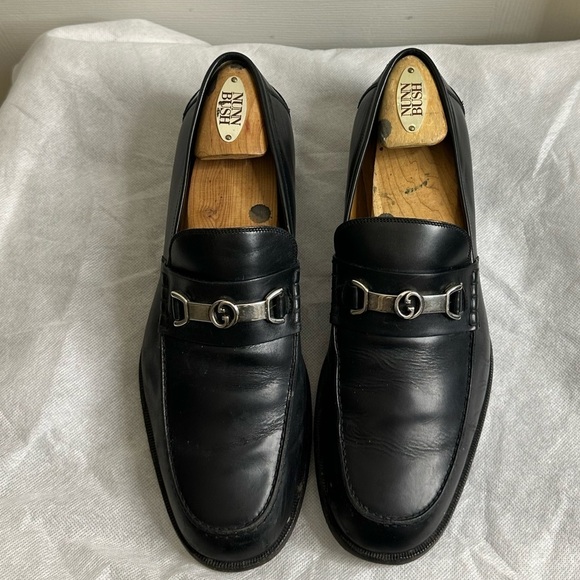 Gucci
Gucci Black Leather Interlocking G Penny Loafers Size 8 main image 7